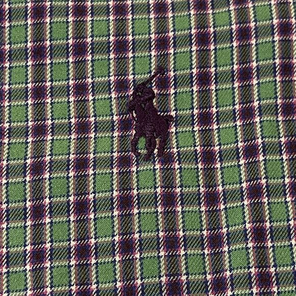 Polo Ralph Lauren Shirt Medium M Long Sleeve Classic Fit Plaid - Picture 3 of 12